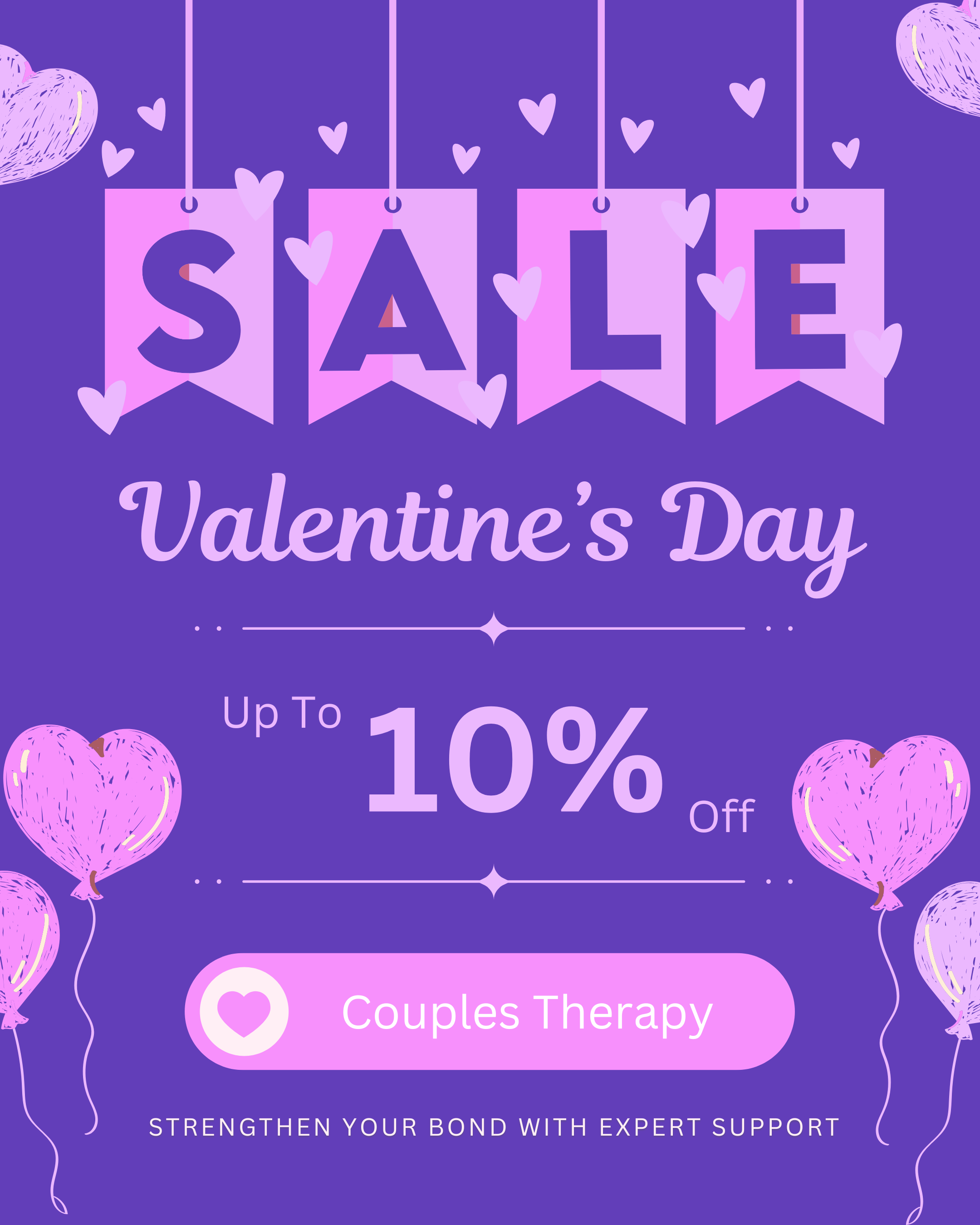 Get 1 Free 
Couple Therapy
<br><strong>with 10 Consultations!</strong> 